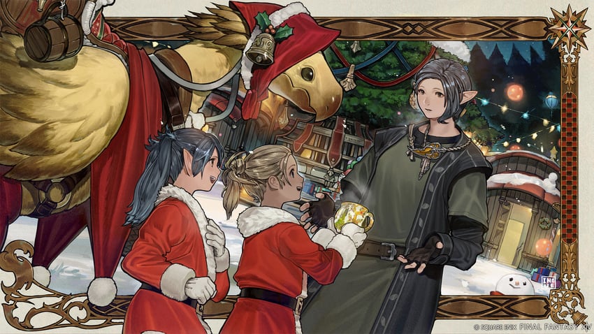 mother miounne, tenny, and saulinne (final fantasy and 1 more) drawn by masayoshi_inoue