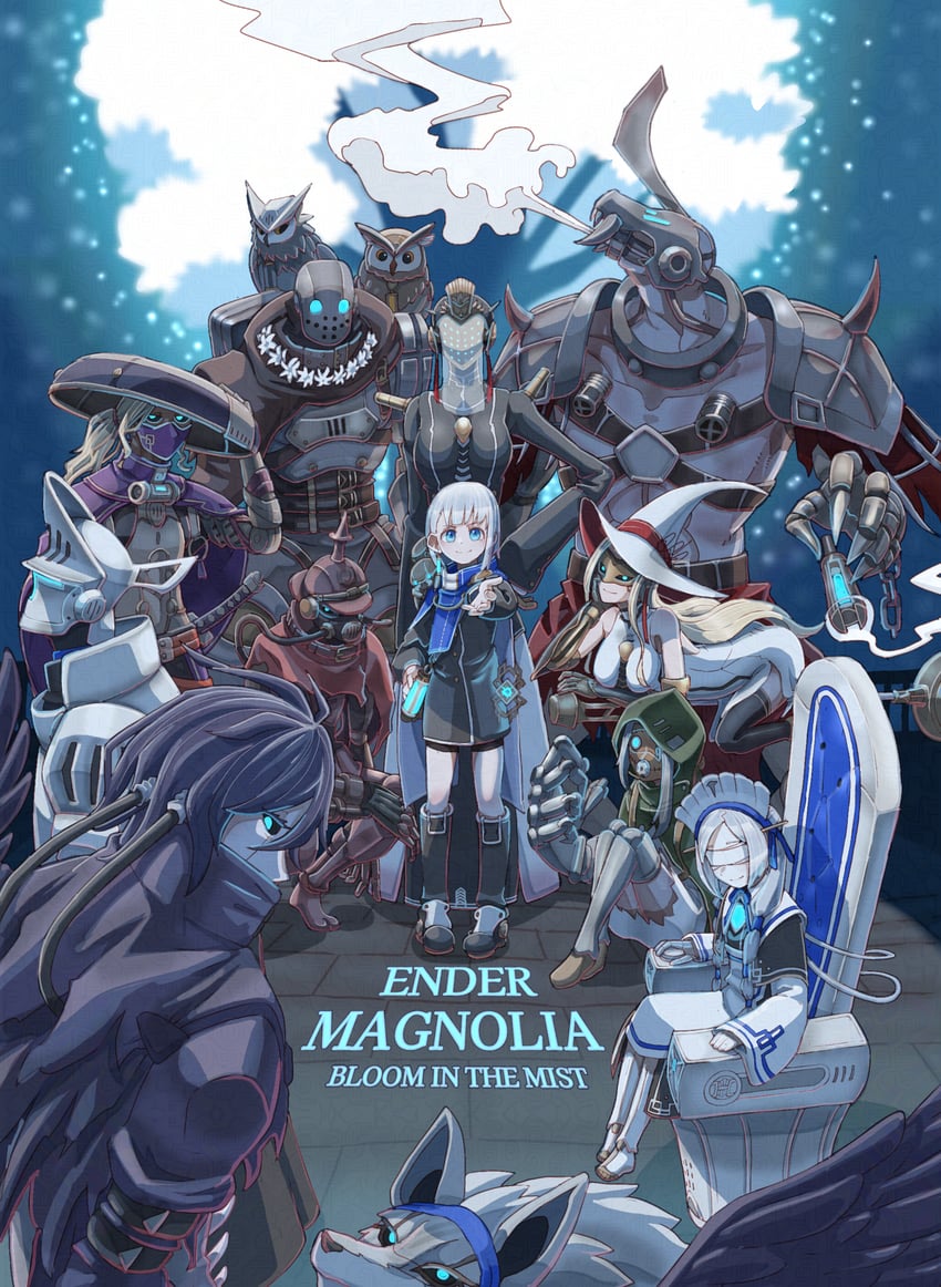 lilac, nola, lorna, reibolg, yolvan, and 8 more (ender lilies quietus of the knights and 1 more) drawn by riva_(wolfox610riva)