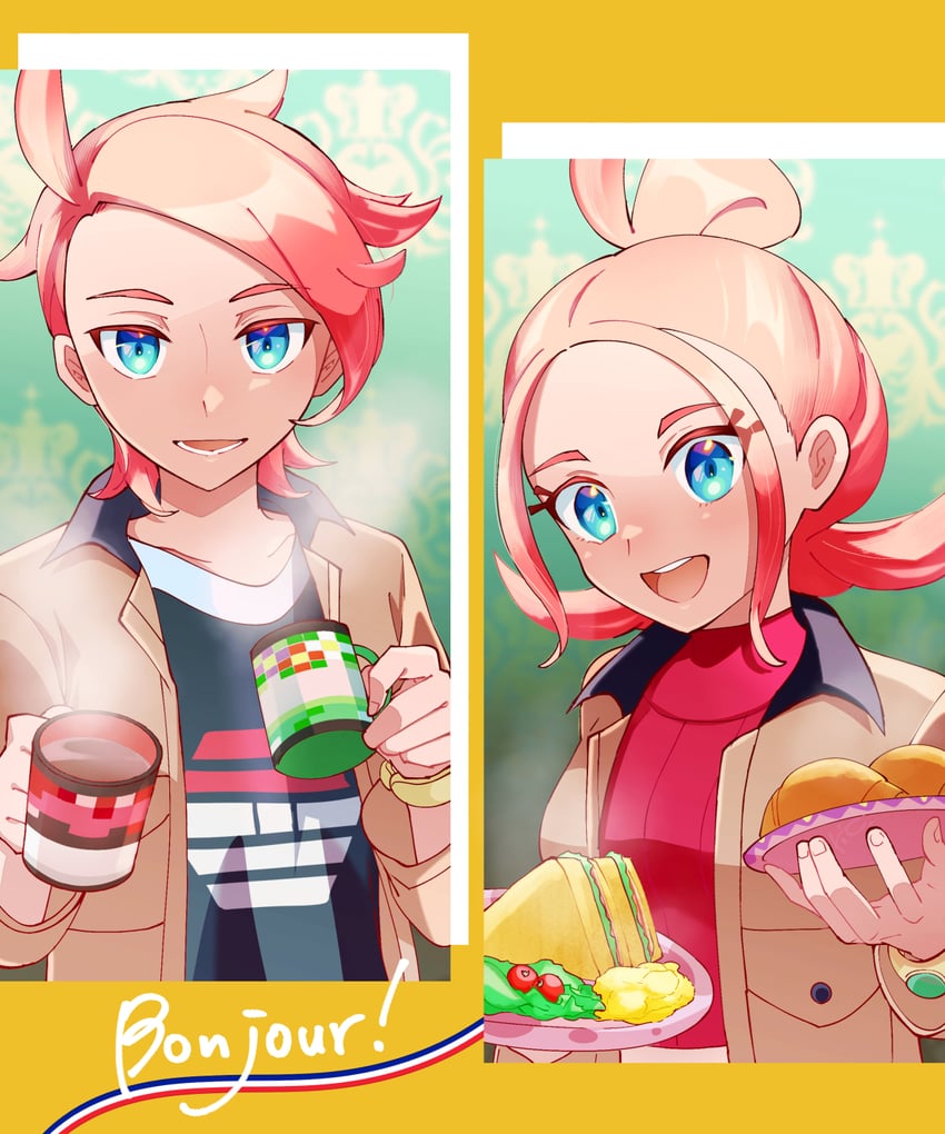 taunie and urbain (pokemon and 1 more) drawn by ric