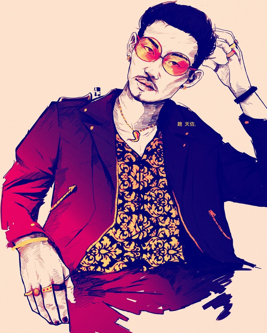 zhao tianyou (ryuu ga gotoku and 1 more) drawn by arkeresia