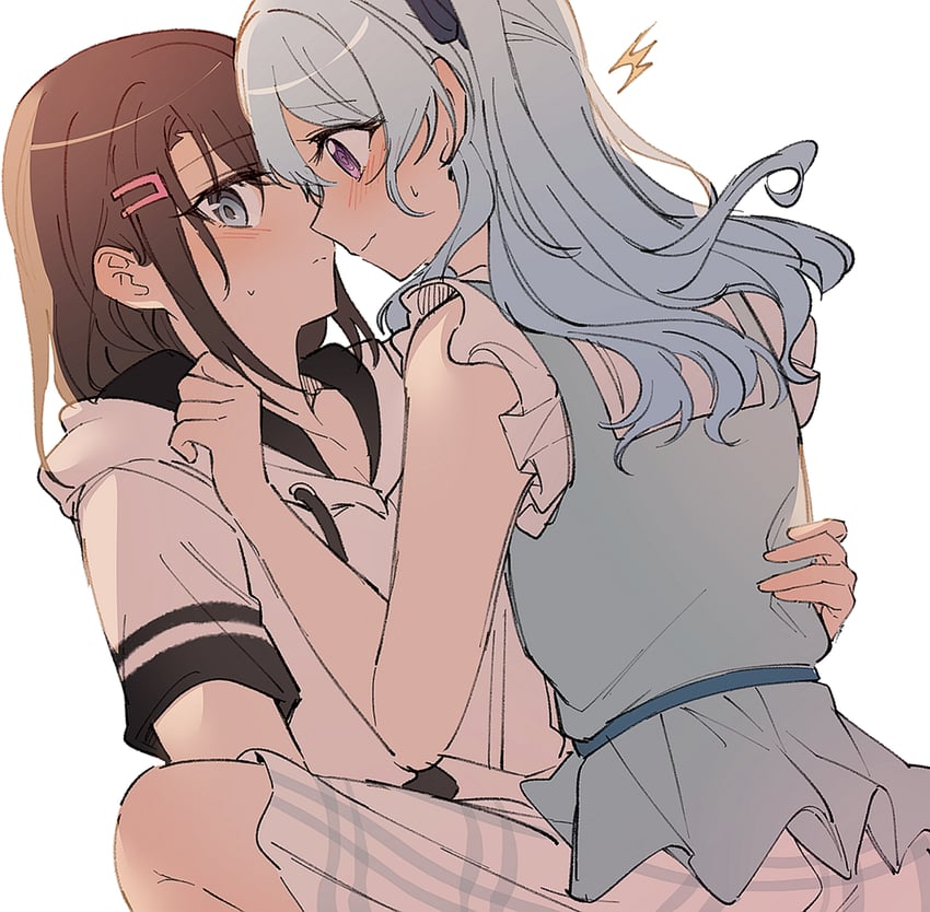 okusawa misaki and matsubara kanon (bang dream!) drawn by opi