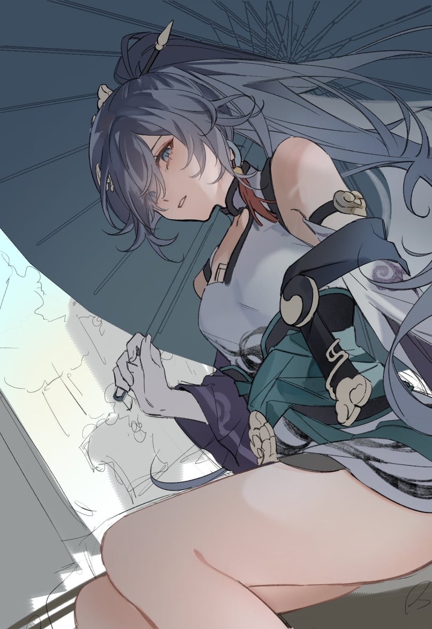 fu hua (honkai and 1 more) drawn by zonega4u