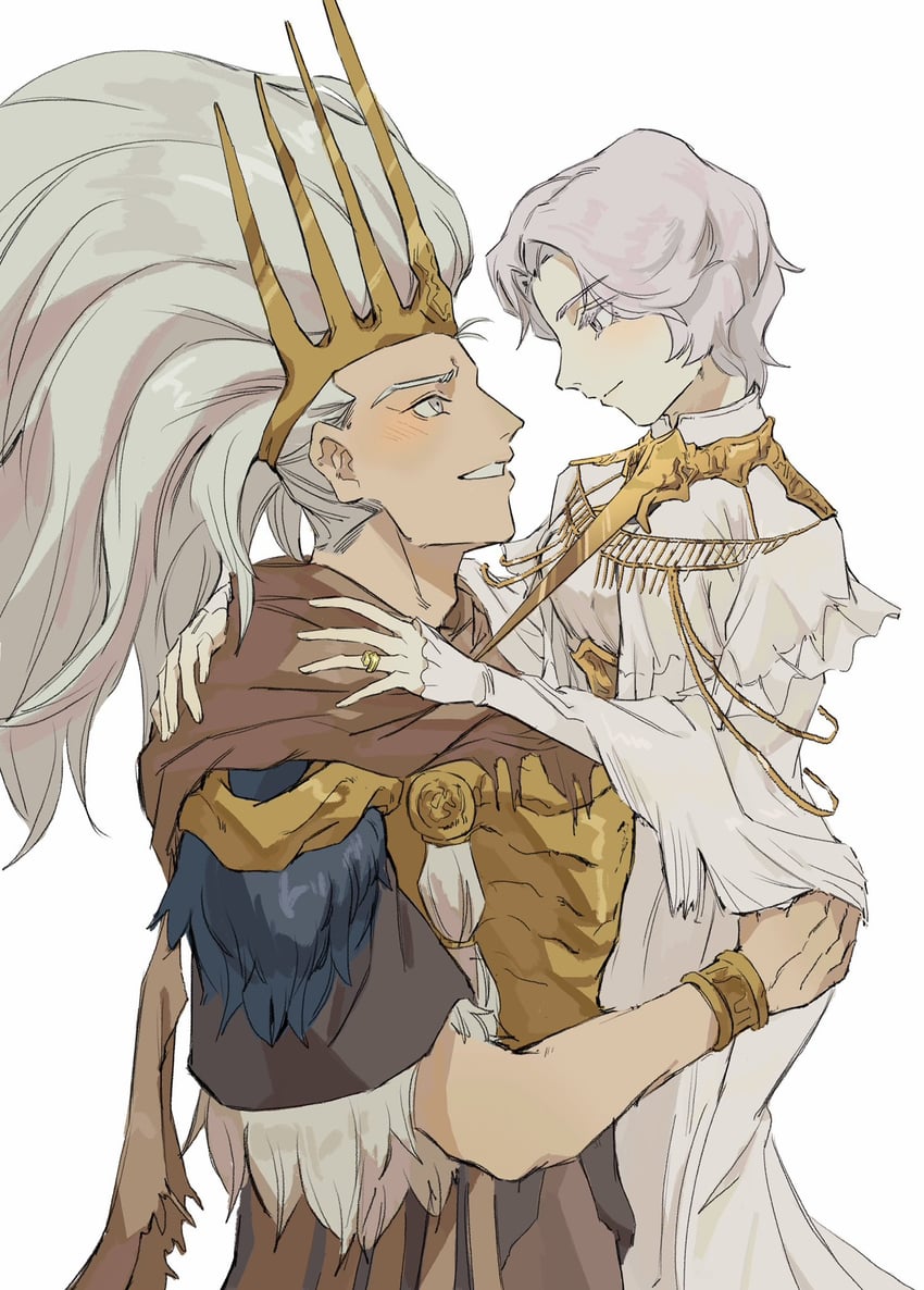 dark sun gwyndolin and nameless king (dark souls and 2 more) drawn by zunkome