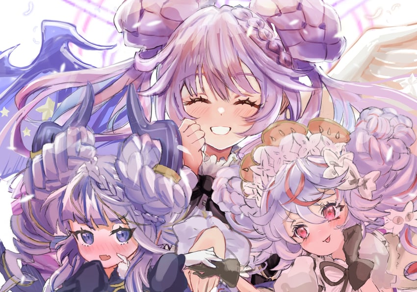 selettrice vaalmonica, dimonno vaalmonica, angello vaalmonica, and varar vaalmonican concord (yu-gi-oh!) drawn by noppe