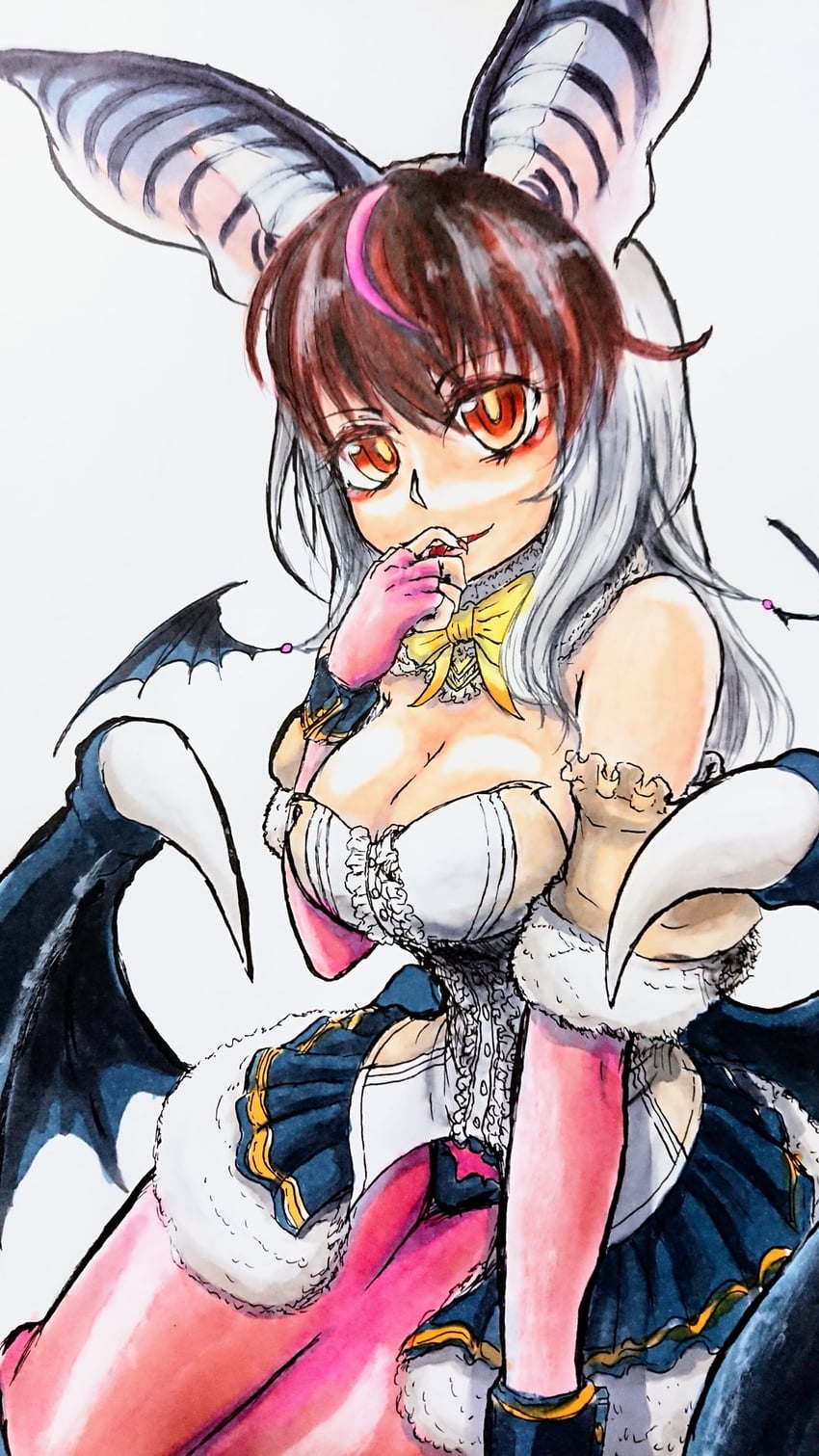 brown long-eared bat (kemono friends and 1 more) drawn by kurotokage