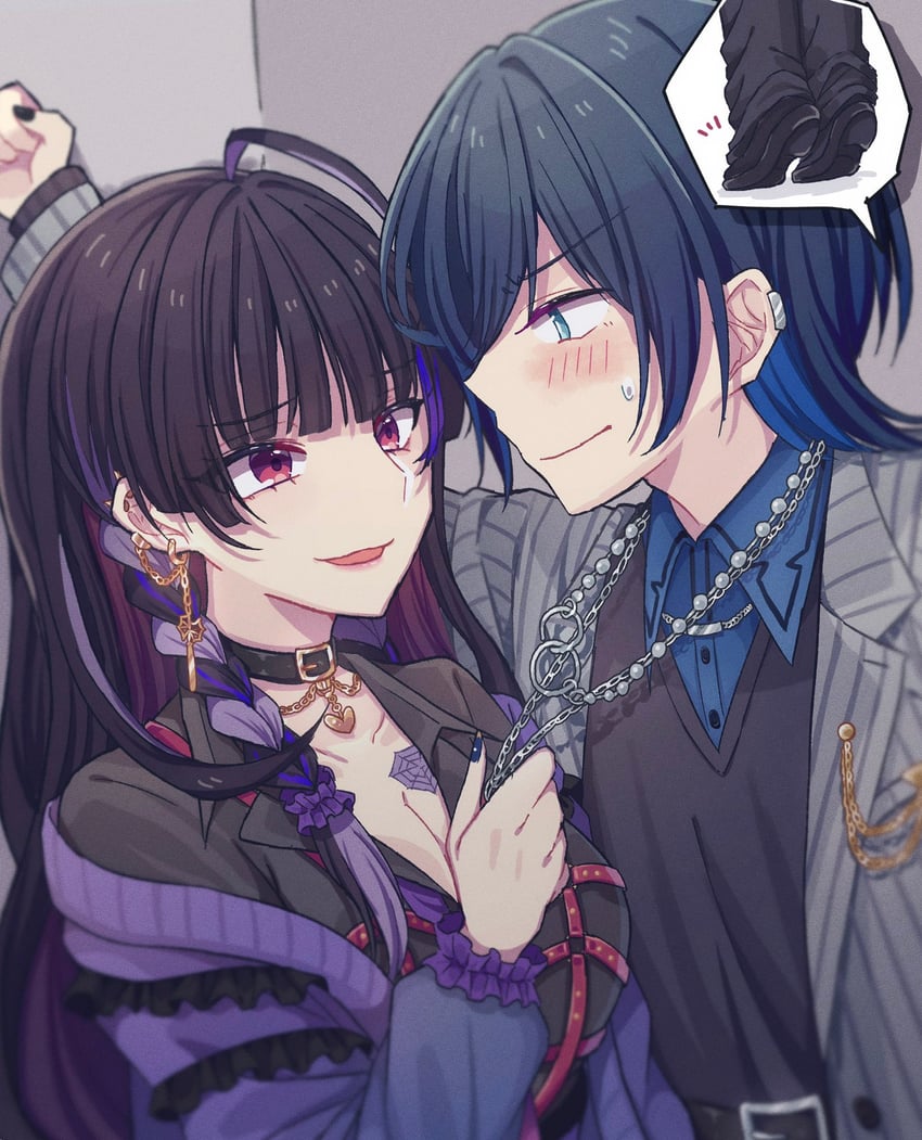 hiodoshi ao and meloco kyoran (hololive and 3 more) drawn by sekka_(sekka1202)