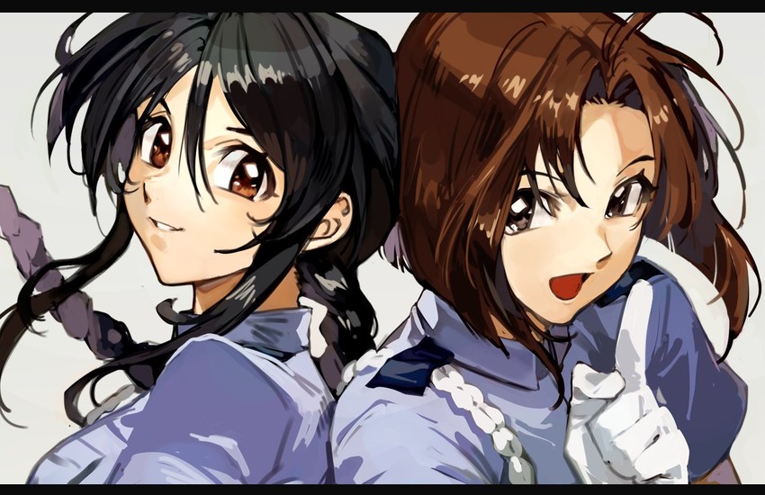 tsujimoto natsumi and kobayakawa miyuki (taiho shichauzo) drawn by uncle_rabbit_ii