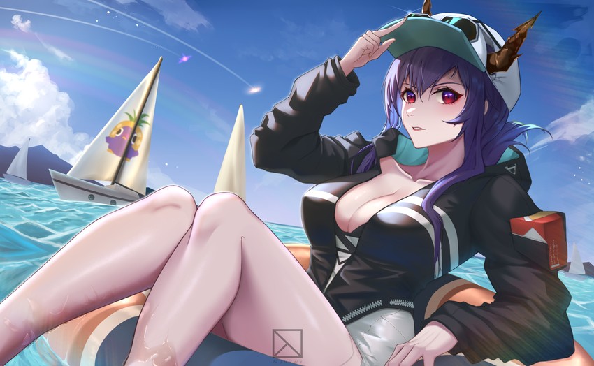 ch'en and ch'en the holungday (arknights) drawn by njnywy