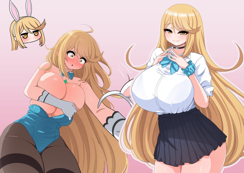 asuna and mythra (blue archive and 2 more) drawn by the_only_shoe
