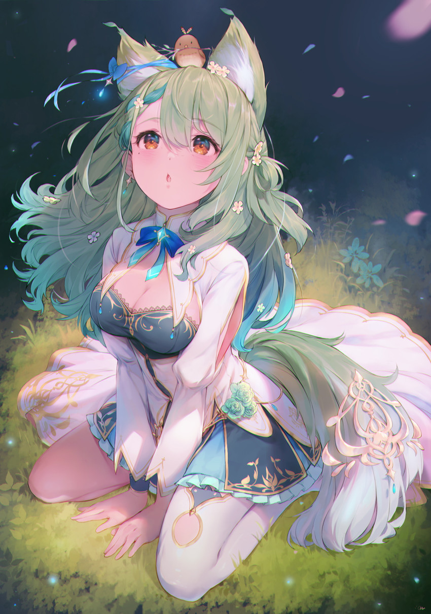 nanashi mumei and ceres fauna (hololive and 1 more) drawn by andychen