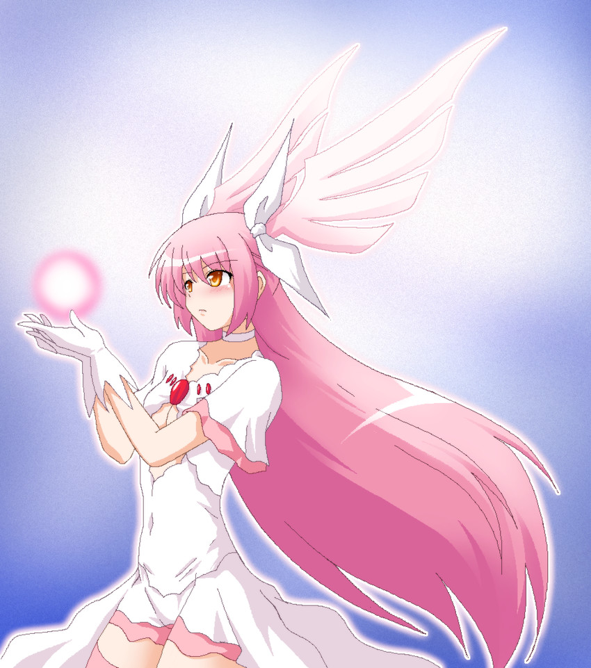 kaname madoka and ultimate madoka (mahou shoujo madoka magica) drawn by hayashiya_zankurou