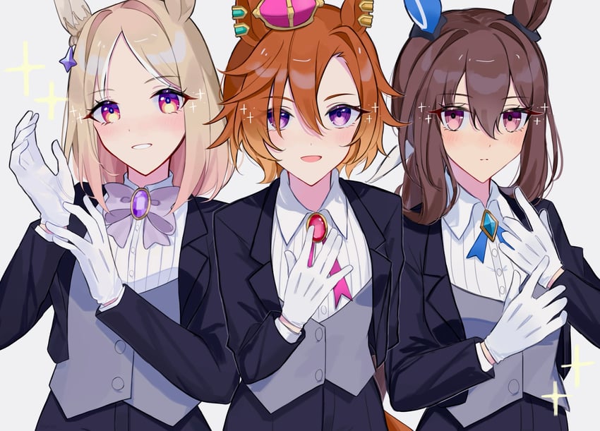admire vega, t.m. opera o, and narita top road (umamusume) drawn by moe_(lmi84)