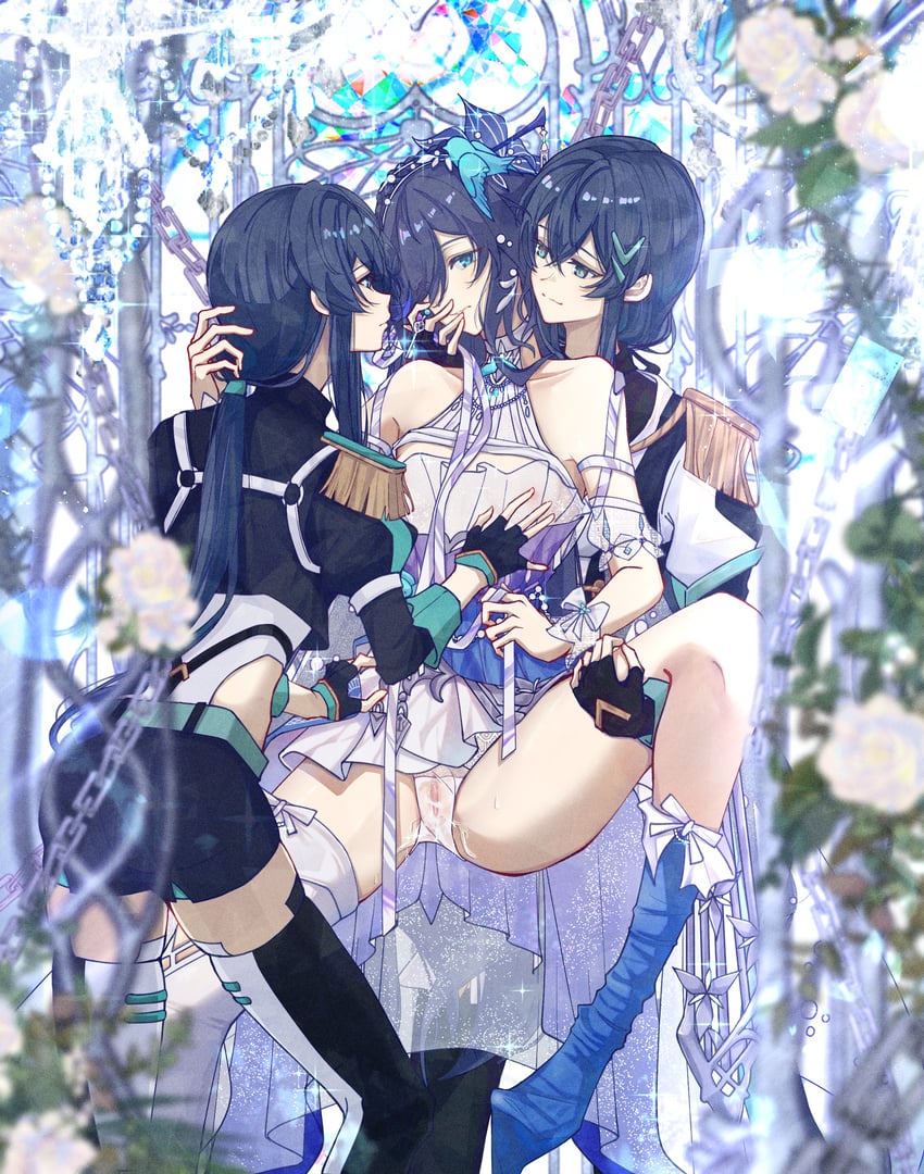 fu hua and cheng lixue (honkai and 1 more) drawn by mimkmo