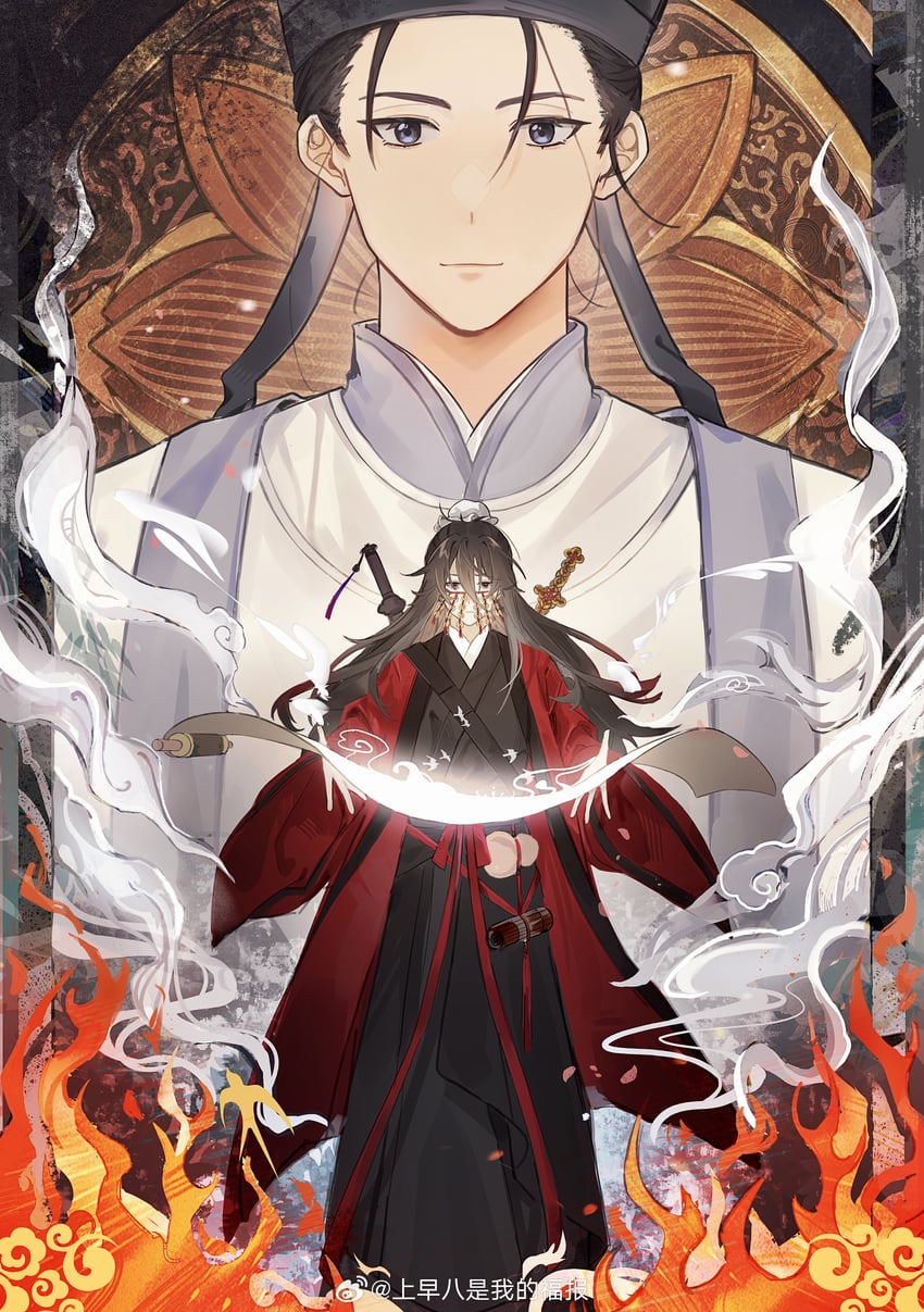 li huowang and zhuge yuan (dao gui yi xian) drawn by shang_zao_ba_shi_wo_de_fu_bao