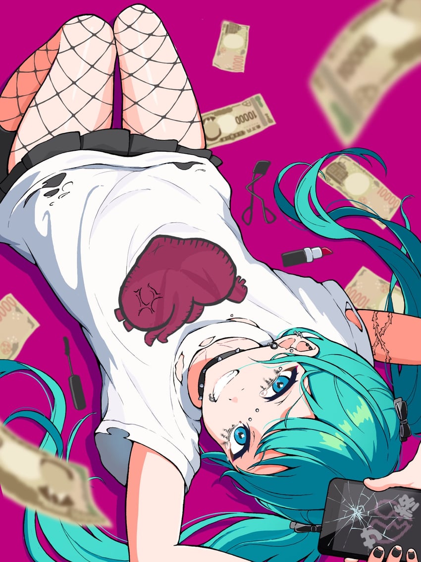 hatsune miku (vocaloid and 1 more) drawn by uzuki_sena