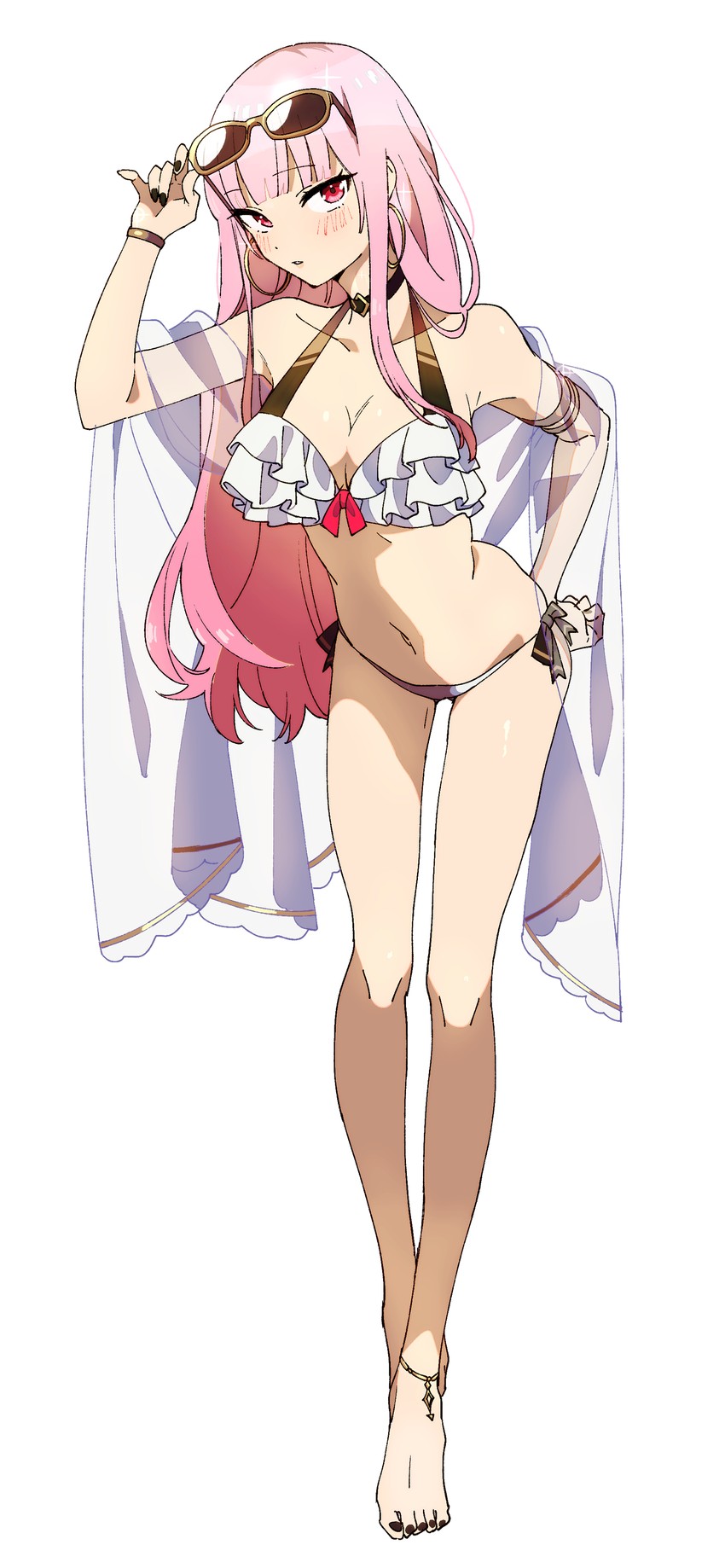 mori calliope (hololive and 1 more) drawn by aneco_(westsea1227)