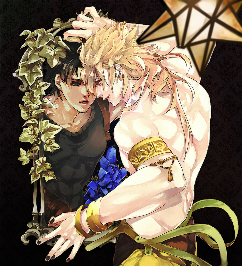 dio brando and jonathan joestar (jojo no kimyou na bouken and 2 more) drawn by hertz_(tsuquart)