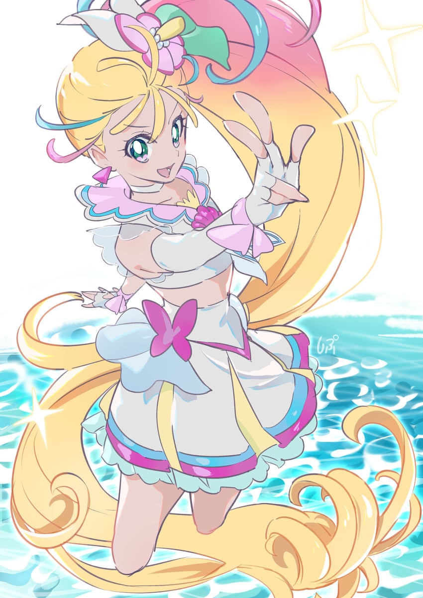 natsuumi manatsu and cure summer (precure and 1 more) drawn by shipu_(gassyumaron)