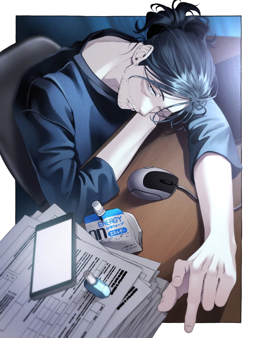 aizawa shota (boku no hero academia and 1 more) drawn by natsuko_(bluecandy)