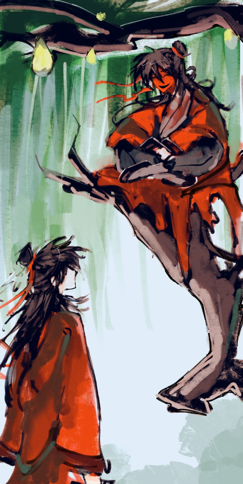 li huowang and hong zhong (dao gui yi xian) drawn by lixiadehuanglizi