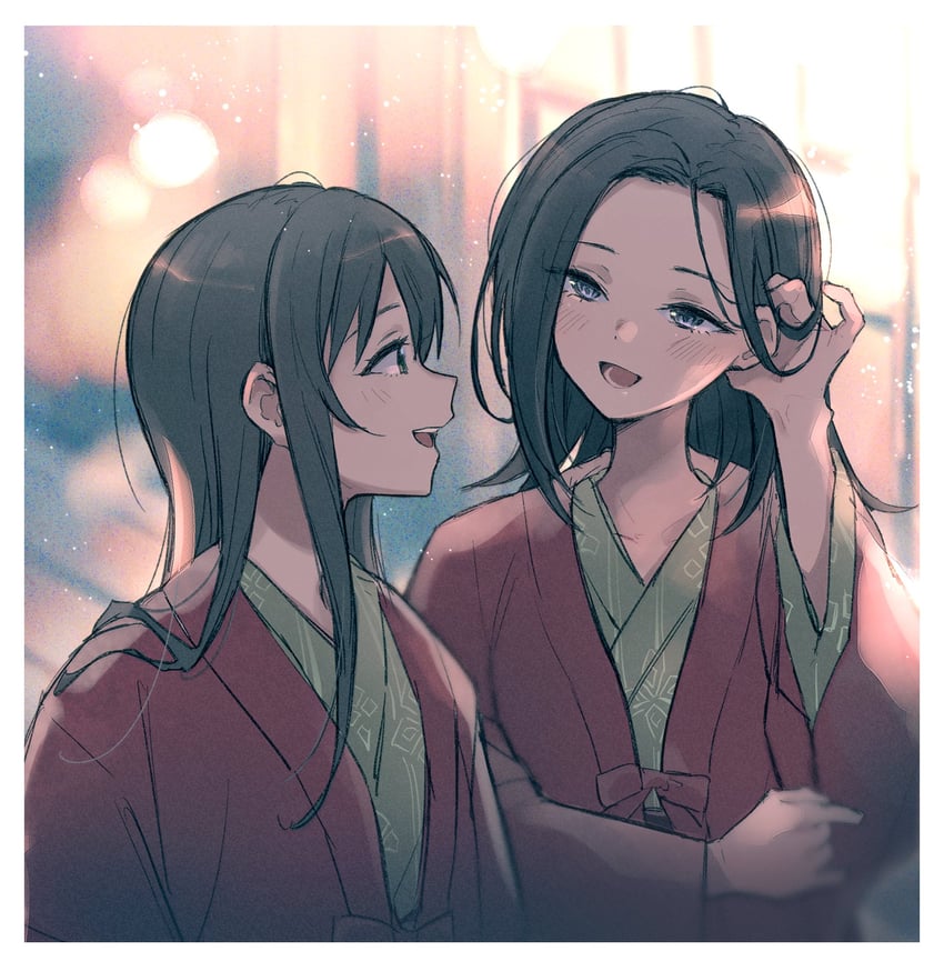 hanazono tae and wakana rei (bang dream!) drawn by shiontaso
