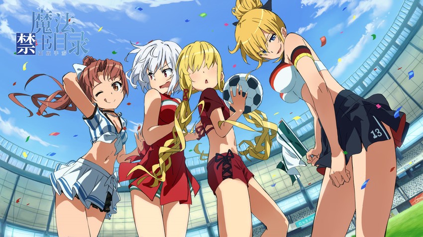 shirai kuroko, accelerator, suzushina yuriko, oriana thomason, and sasha kruschschev (toaru majutsu no index and 3 more)