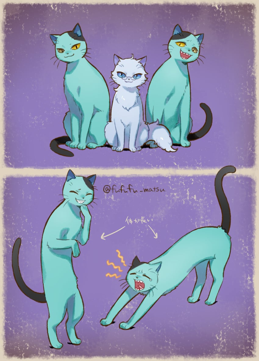 floyd leech, jade leech, and azul ashengrotto (twisted wonderland) drawn by funuyu