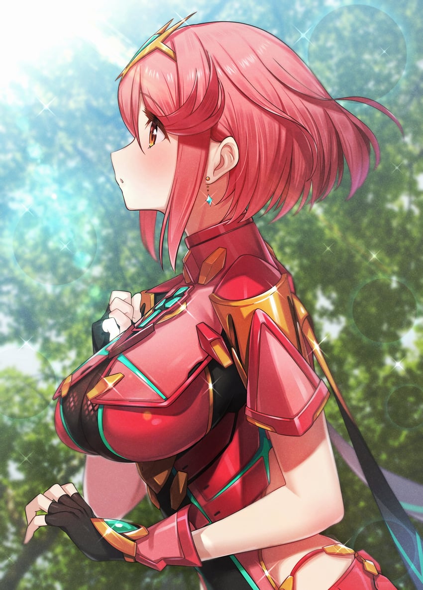 pyra (xenoblade chronicles and 1 more) drawn by green322