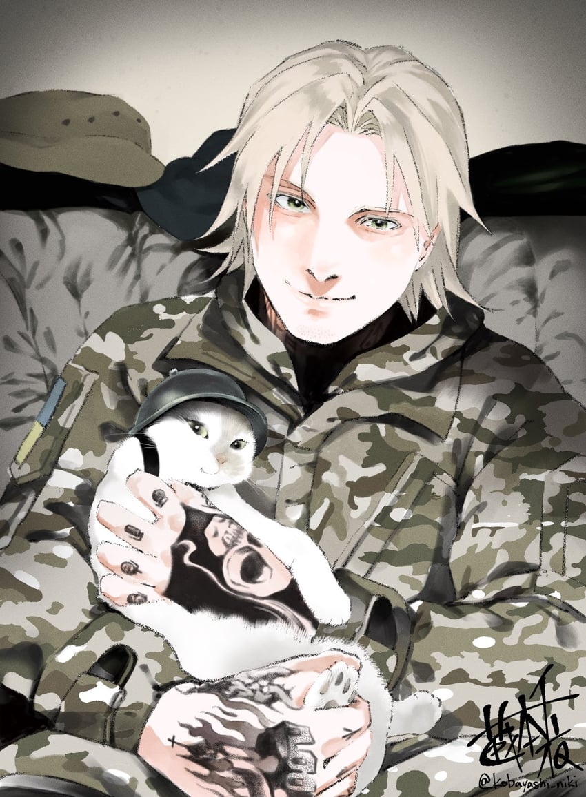 grandpa shinobi (real life and 1 more) drawn by kobayashi_niki