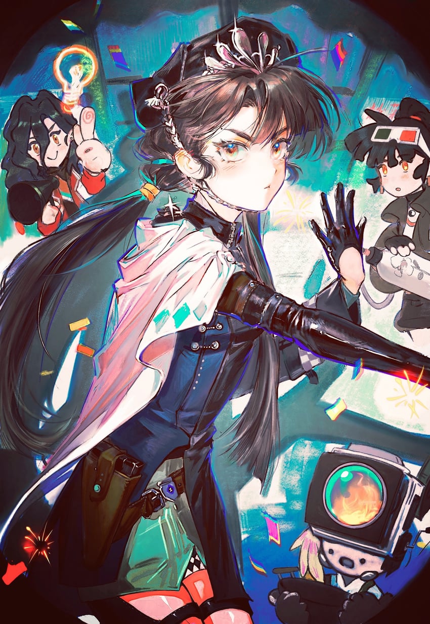 an-an lee, liang yue, noire, and loggerhead (reverse:1999) drawn by shangdiao_gou