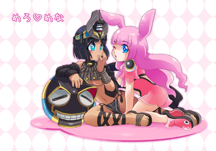 menace, ancient princess menace, melona, protean assassin melona, and setra (queen's blade) drawn by ebi_no_hito
