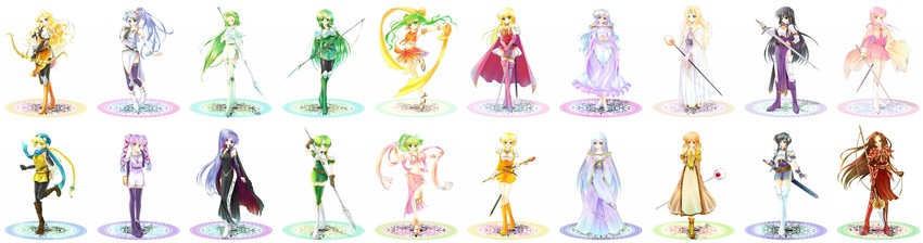 julia, larcei, ishtar, ayra, deirdre, and 15 more (fire emblem and 1 more) drawn by seno_(artist)