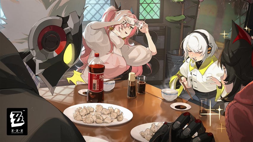 nicole demara, anby demara, nekomiya mana, and billy kid (zenless zone zero)