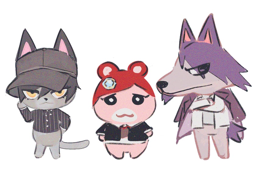 saihara shuichi, momota kaito, and yumeno himiko (danganronpa and 2 more) drawn by kkonmeo
