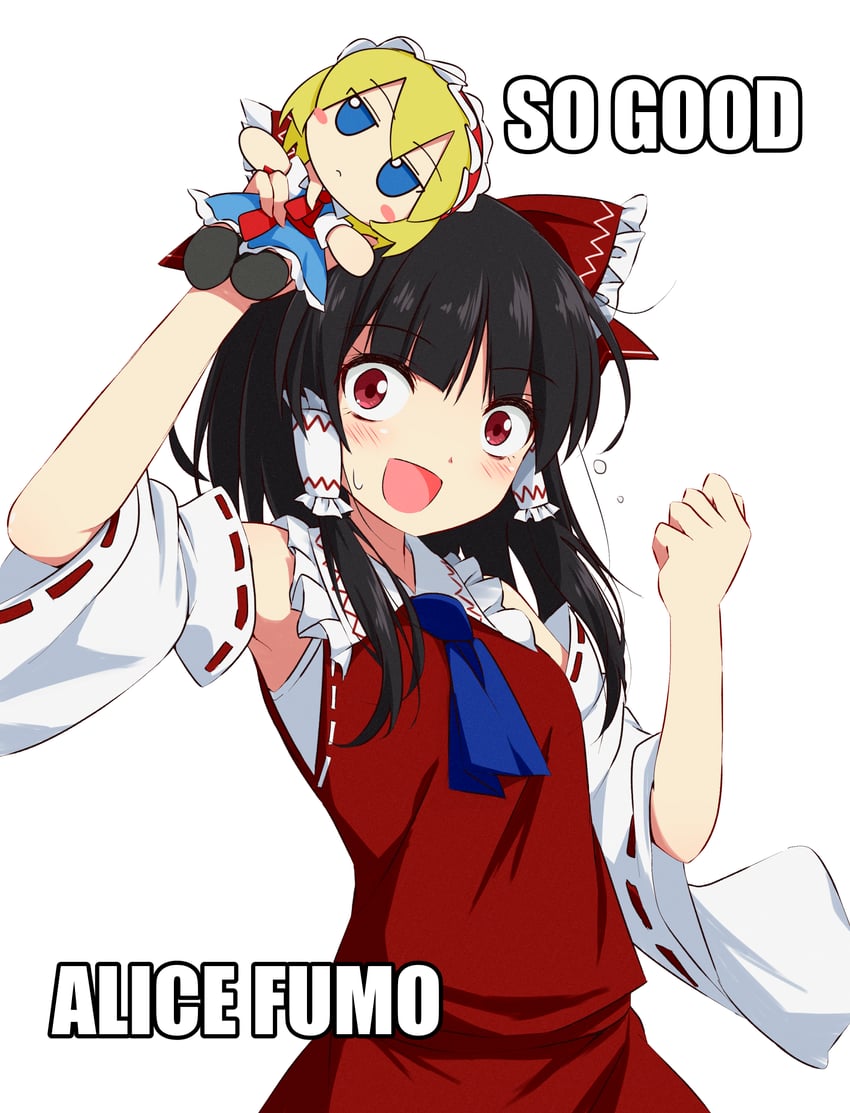 hakurei reimu and alice margatroid (touhou) drawn by tsuukinkaisoku_oomiya