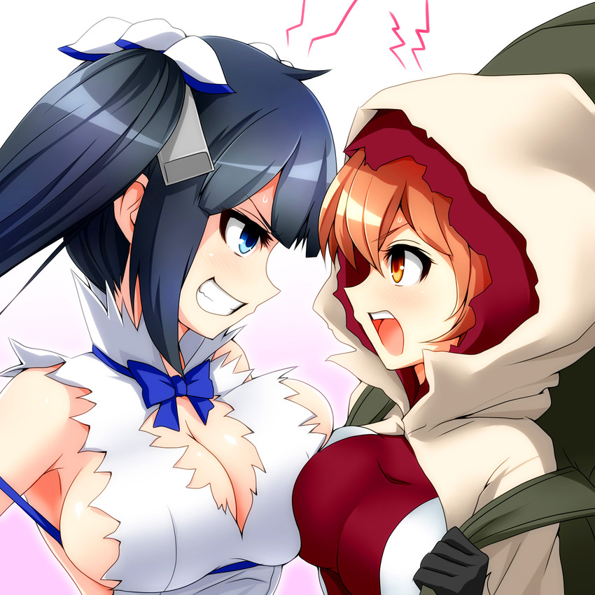 hestia and liliruca arde (dungeon ni deai wo motomeru no wa machigatteiru darou ka) drawn by watarui