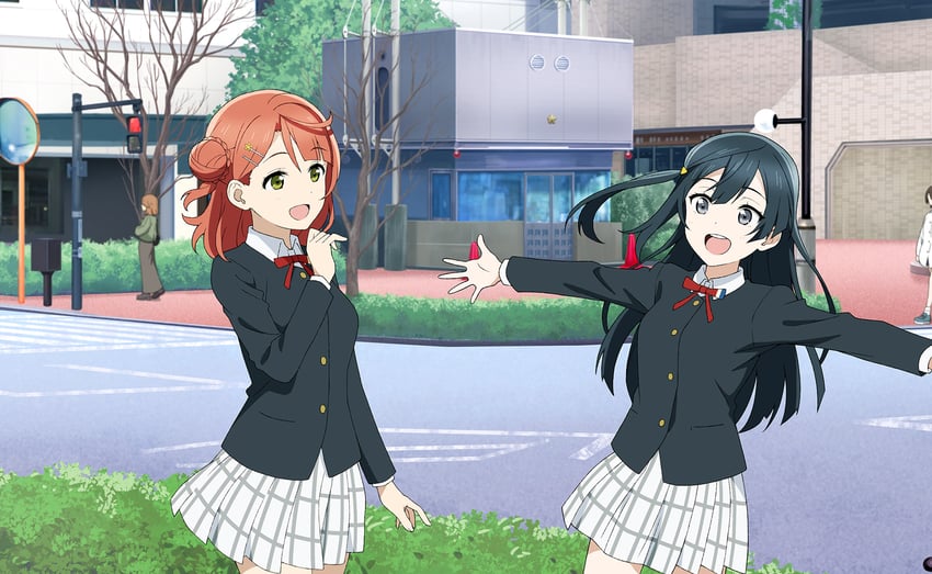 yuki setsuna and uehara ayumu (love live! and 2 more)