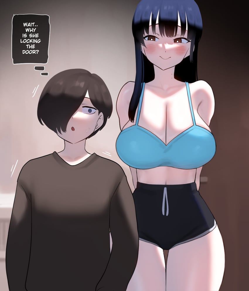yamada anna and ichikawa kyoutarou (boku no kokoro no yabai yatsu) drawn by punpunn