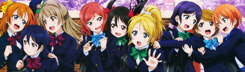 nishikino maki, tojo nozomi, sonoda umi, yazawa nico, ayase eli, and 4 more (love live! and 1 more)