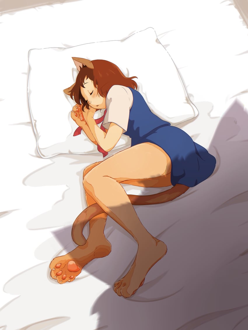 yoshioka haru and cat king (neko no ongaeshi) drawn by cochimu00
