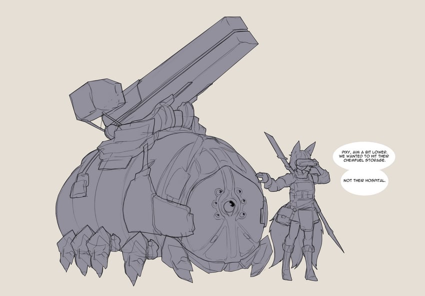 kurin and centipede (rimworld) drawn by shuuko_(s_h_uuko)