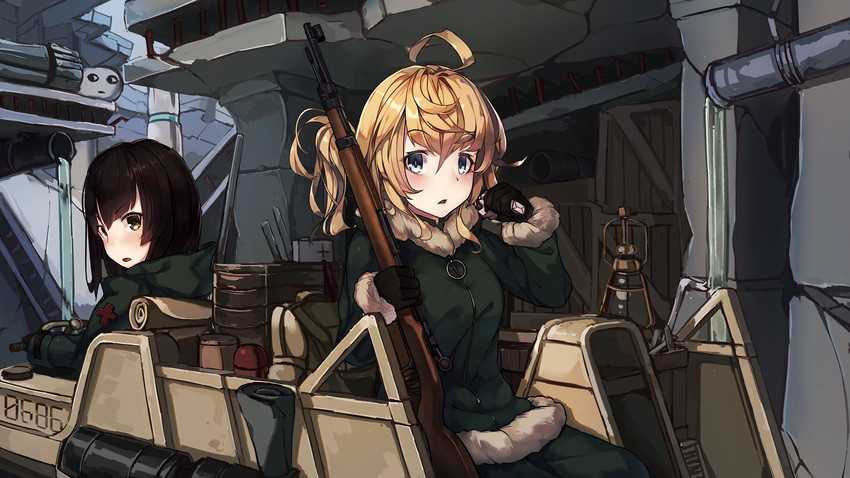 chito and yuuri (shoujo shuumatsu ryokou) drawn by natori_youkai