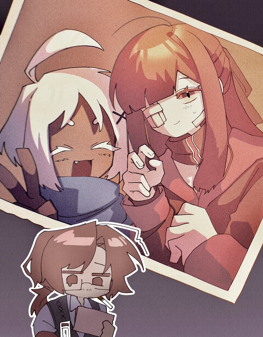 gregor, yuri, and aya (project moon and 1 more) drawn by nantekottawo!!