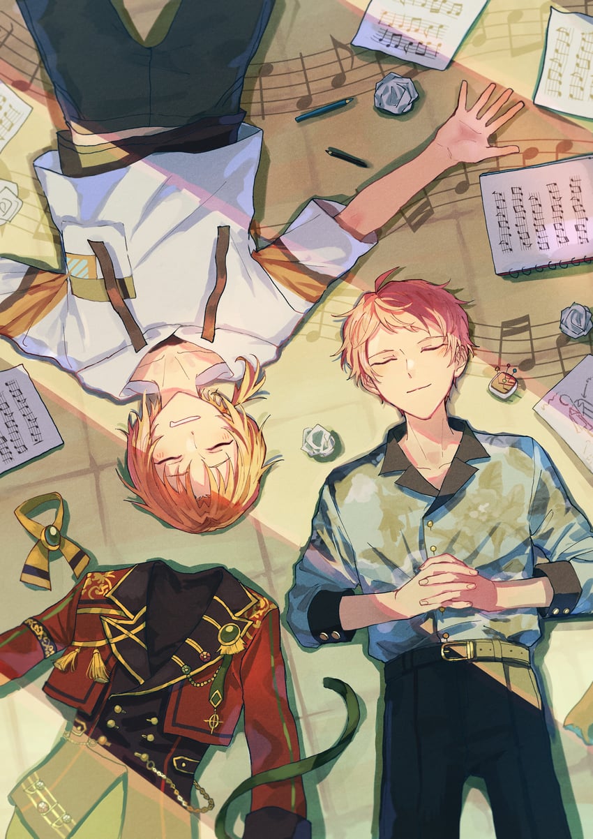itsuki shu and tsukinaga leo (ensemble stars!) drawn by wednesday_108