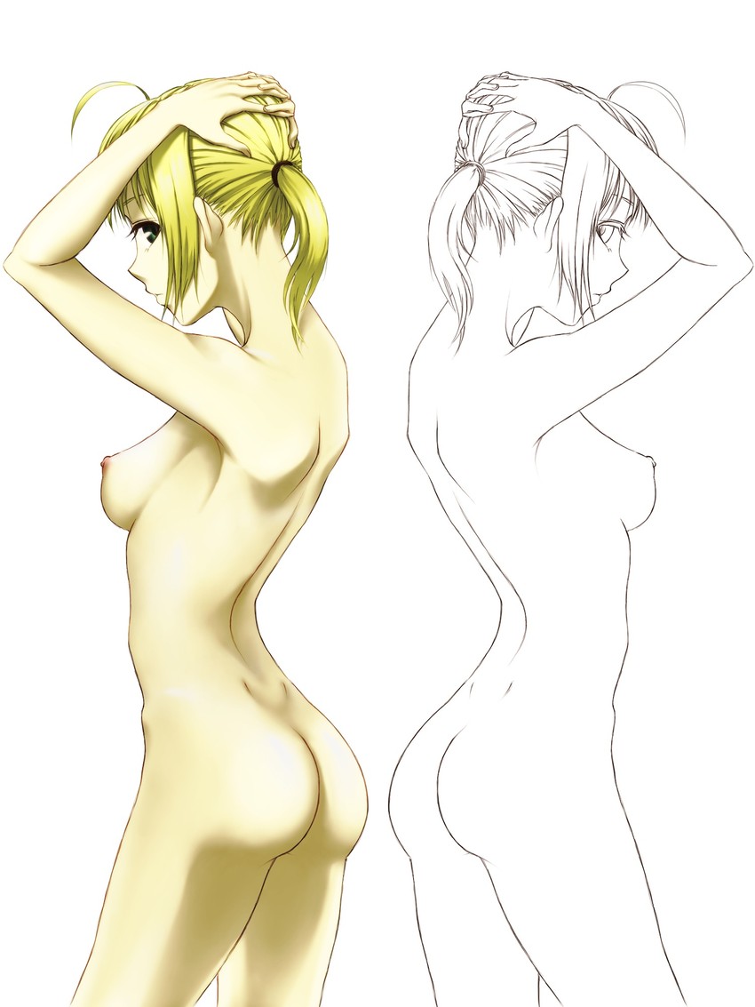 artoria pendragon and saber (fate and 1 more) drawn by 997133z