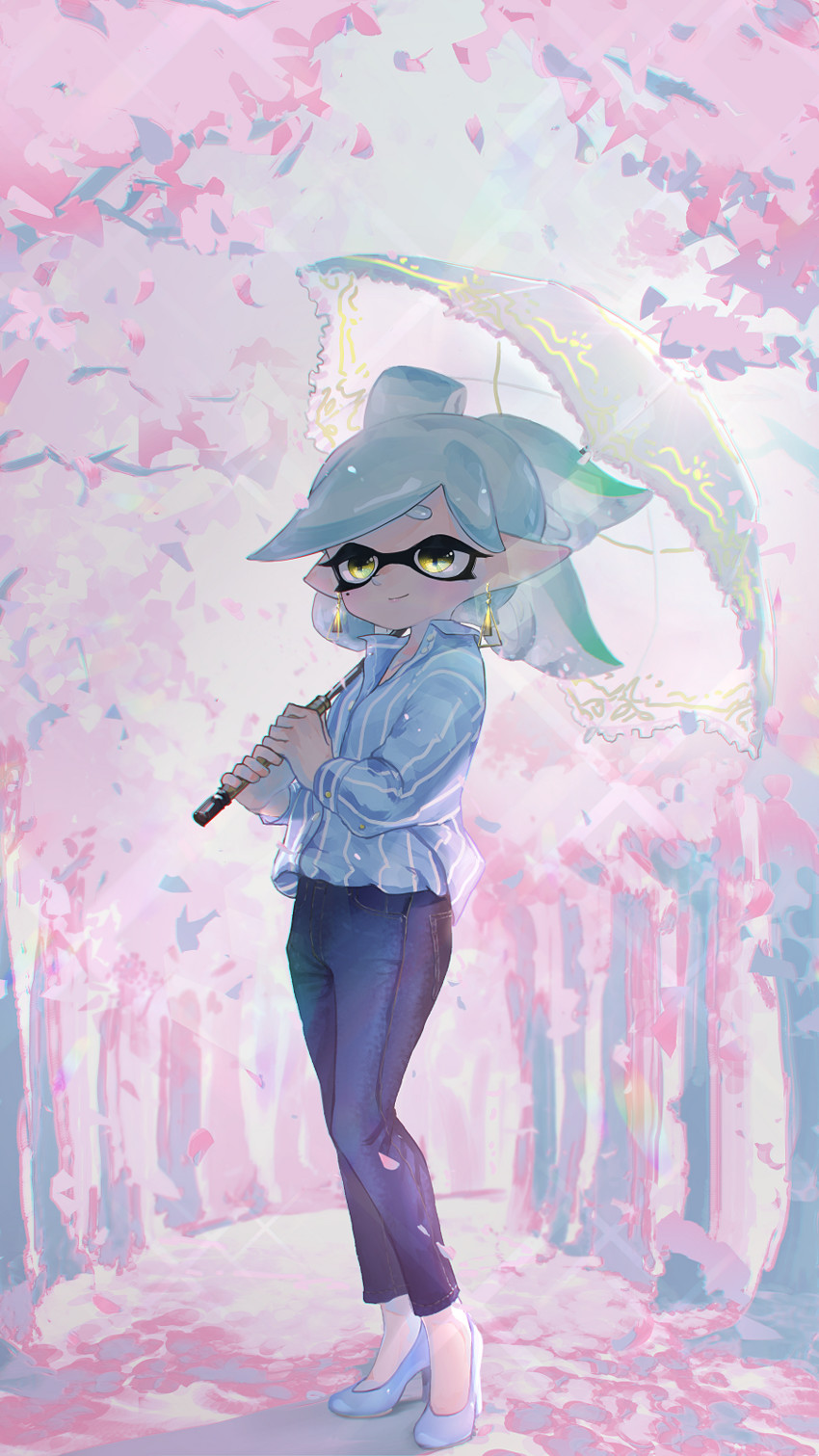 marie (splatoon and 1 more) drawn by kashu_(hizake)