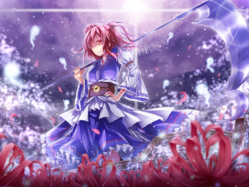 onozuka komachi (touhou and 1 more) drawn by dabadhi