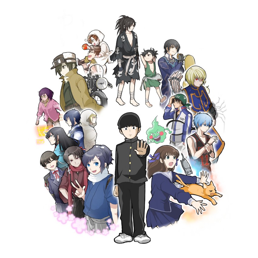 mikazuki munechika, kashuu kiyomitsu, kageyama shigeo, yamato-no-kami yasusada, kurapika, and 17 more (gundam and 12 more) drawn by nukuyu_oekk