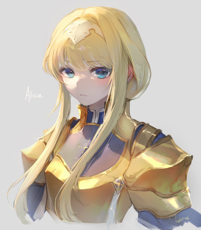 alice zuberg (sword art online and 1 more) drawn by hibiya_saeki