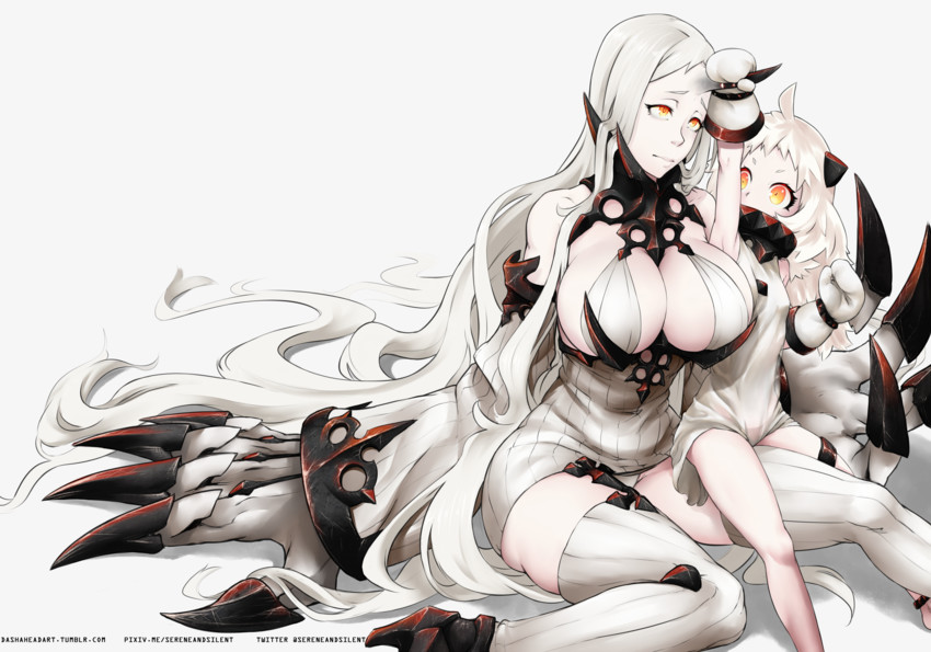 northern ocean princess and seaport water oni (kantai collection) drawn by sereneandsilent